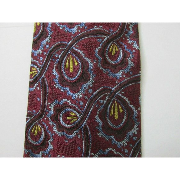 Robert Talbott Mens Neck Tie Best of Class Burgundy Red Silk USA Hand Sewn - Picture 3 of 6